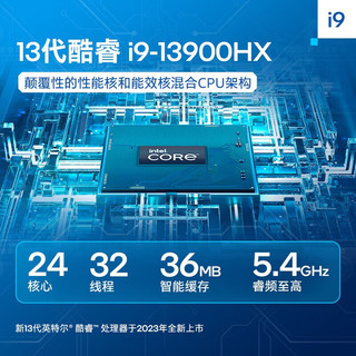  MECHREVO/机械革命 13代酷睿i9 游戏本  酷睿i9-13900HX 2560*1600 RTX 4060 灰色 32GB 240 1TB