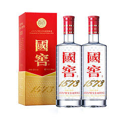 泸州老窖 国窖1573 浓香型 高度白酒 52度500ml*2 经典双瓶装 (宴请送礼)