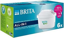 BRITA 碧然德 碧然 MAXTRA PRO 多合一滤水器滤芯 6 件装 - 原装 BRITA 补充装可减少杂质、氯、农药和水垢