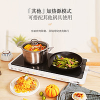 Panasonic 松下 多功能烤盘烤盘 聚嗨盘 多功能料理锅电烤盘 家用 烧烤火锅一体煎烤盘 NF-M1-W(白色