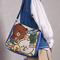 BANDGEWOO 阪织屋 草莓熊动漫卡通手提包单肩包