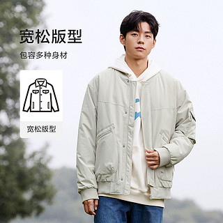 Semir 森马 棉服男款2023新款冬季时尚防水防油防污宽松休闲运动棉衣外套