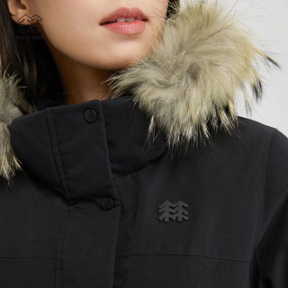 KOLON SPORT可隆夹克羽绒户外防风防水中量羽绒服 黑色BK-女 L