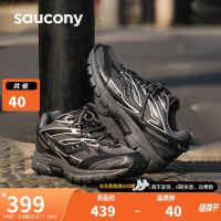 saucony 索康尼 2K PRM电子表情侣休闲鞋复古百搭老爹鞋男女同款休闲运动鞋 黑灰 42