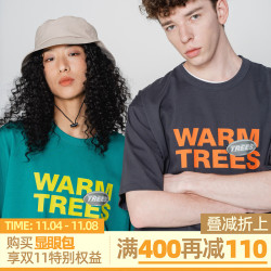 WARMTREES 2022SS 金属标双排logo短袖T恤
