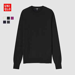 UNIQLO 优衣库 女装精纺美利奴圆领针织衫(长袖秋冬纯羊毛毛衣) 439149