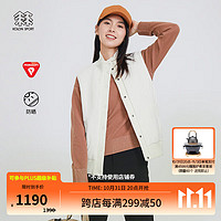 KOLON SPORT/可隆棉马甲 女子运动休闲露营徒步防晒保暖马夹【】 LKVT3ST502-CR 米白 170/L