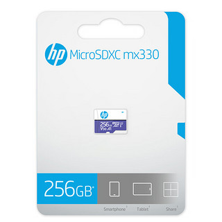HP 惠普 256GB TF（MicroSD）存储卡 U3 V30 A1行车记录仪&安防监控手机平板高速内存卡