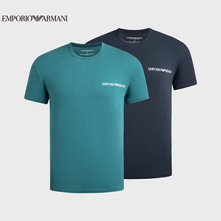 EMPORIO ARMANI 男装23春夏EAU男士舒适T恤衫（两件装）礼物