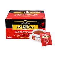 TWININGS 川宁 英国TWININGS川宁英式早餐红茶2g*50袋阿萨姆奶茶早茶