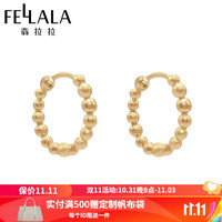 翡拉拉（fellala）简约系列耳环时尚气质甜美耳钉 耳环