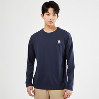 GIORDANO 佐丹奴 潮玩系列纯棉印花圆领长袖T恤男士