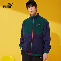 抖音超值购：PUMA 彪马 官方 男子保暖舒适摇粒绒立领拉链外套 WINTER 531274