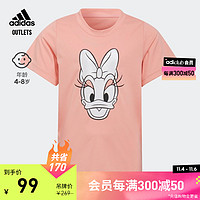 adidas 阿迪达斯 女小童运动短袖T恤