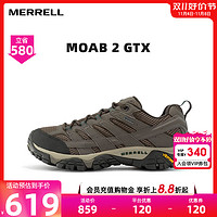 MERRELL 迈乐 户外登山徒步鞋MOAB2 GTX专业防水防滑耐磨男女同款鞋