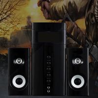 GARINEMAX 德国巨炮木质电脑音响台式家用4D无线接收蓝牙音箱