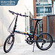 DAHON 大行 折叠自行车20英寸8级变速经典P8男女式便携单车KBC083黑