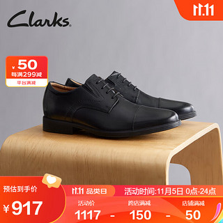 Clarks 其乐 皮鞋男士商务正装复古英伦风经典德比鞋