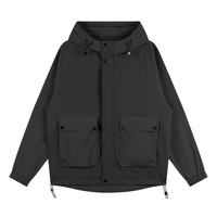 GXG 时尚拼接口袋男款连帽工装夹克外套上衣