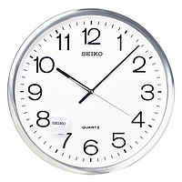 SEIKO 精工 日本精工16英寸挂钟客厅挂表时钟机芯玻璃电池简约