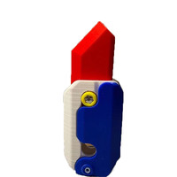 我为奥狂 正版萝卜刀夜光3d打印荧光重力直跳网红胡罗卜刀罗伯小刀解压玩具