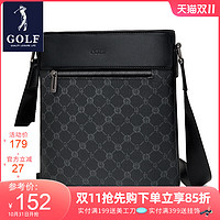 GOLF 高尔夫 斜挎包男新款商务包休闲印花单肩包男士包包老花小背包时尚潮