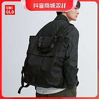 抖音超值购：UNIQLO 优衣库 男装 拎包(两用背包手提包单肩包新品) 459777