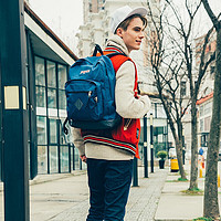 JANSPORT 杰斯伯 双肩包背包学生书包男女电脑包休闲包 T29A003 蓝标