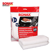 SONAX 索纳克斯（SONAX）车用打蜡毛巾吸水擦内饰洗车抛光抹布一条40x40cm 护理工具