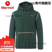 Marmot 土拨鼠 秋冬户外运动弹力柔软保暖羊羔绒风格套头男抓绒衣 4741深杉绿 M