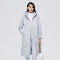 BOSIDENG 波司登 女式商务长款舒适连帽保暖鹅绒羽绒服