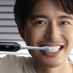 usmile 笑容加电动牙刷 双面屏数字牙刷 成人情侣款礼物送男友/女友 F10 PRO曜石黑