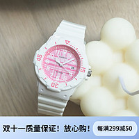 卡西欧（CASIO）女表 运动时尚手表果冻色防水带日历LRW-200H-7E2 LRW-200H-4C