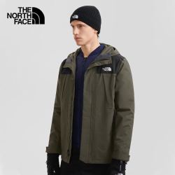 THE NORTH FACE 北面 三合一冲锋衣男户外保暖鹅绒内胆冲锋外套81NH 6U7/绿色 S