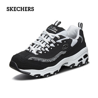 SKECHERS 斯凯奇 女鞋低帮撞色休闲运动鞋拼接复古潮流网布舒适老爹鞋