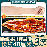 日式鳗鱼蒲烧500g鲜活整条加热即食烤鳗鱼饭蒲烧鳗鱼寿司鳗鱼干