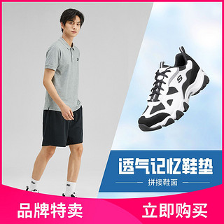 SKECHERS 斯凯奇 秋冬季男鞋老爹鞋熊猫鞋男子运动休闲鞋百搭