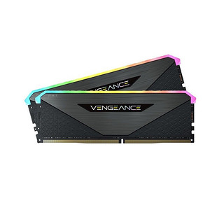 美商海盗船 复仇者 RGB RS系列 DDR4 3200MHz RGB 台式机内存 灯条 黑色 32GB 16GBx2