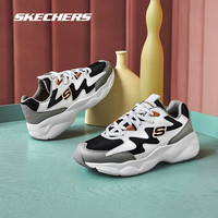 斯凯奇(Skechers)女鞋秋季老爹鞋舒适休闲时尚轻便运动鞋百搭厚底休闲鞋子 105-BKGD黑色/金色 38