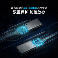 88VIP：Anker 安克 双type-c数据线100WPD快充线5A大电流安卓通用 1.8m