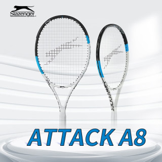 Slazenger Attack A8 碳素复合 蓝白黑 网球拍