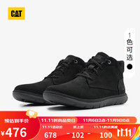 CAT 卡特彼勒 卡特男士舒适出行牛皮防滑工装靴休闲低靴 黑色 39