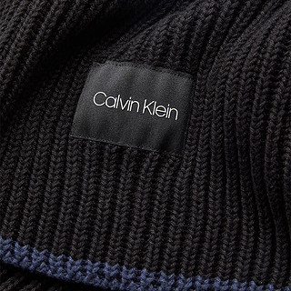 卡尔文·克莱恩 Calvin Klein 男士 无檐帽围巾 黑色 K50K507499凯文克莱