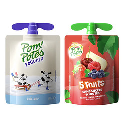 POM'POTES 法优乐 儿童酸奶85g+果泥90g
