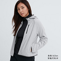 UNIQLO 优衣库 女士轻型摇粒绒拉链连帽开衫 467914