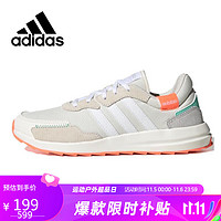 adidas 阿迪达斯 NEO秋女耐磨轻便透气吸汗低帮运休闲鞋子EH1858