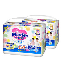 Merries 妙而舒 日本花王妙而舒超薄透气宝宝拉拉裤学步裤XXL26*2包进口