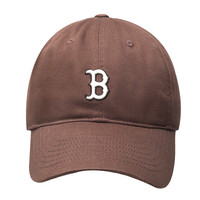 MLB 美职棒（MLB）男帽女帽软顶刺绣棒球帽休闲运动鸭舌帽3ACP66/77 波士顿队/深棕色/77 F-帽围可调节(51-65)