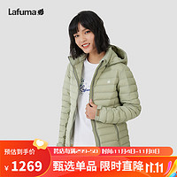 Lafuma 乐飞叶 户外防泼水轻量羽绒服女防寒外套 礁湖绿K0 160/80A（36）