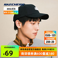 SKECHERS 斯凯奇 中性运动鸭舌帽 L319U045/002K 深黑色